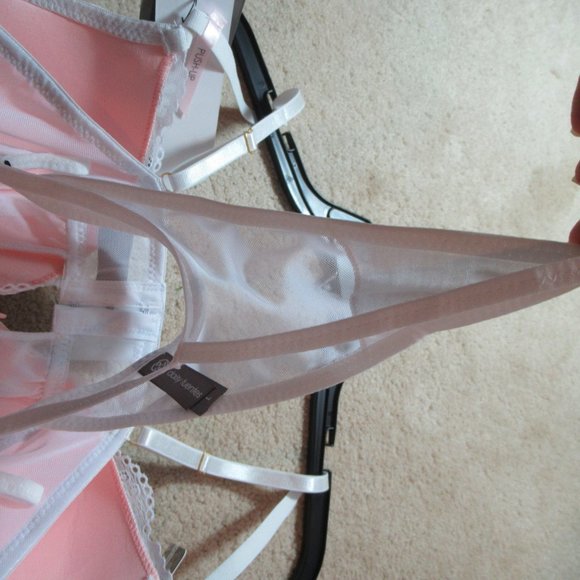 NWT push up babydoll  & panty white set L - Picture 12 of 16